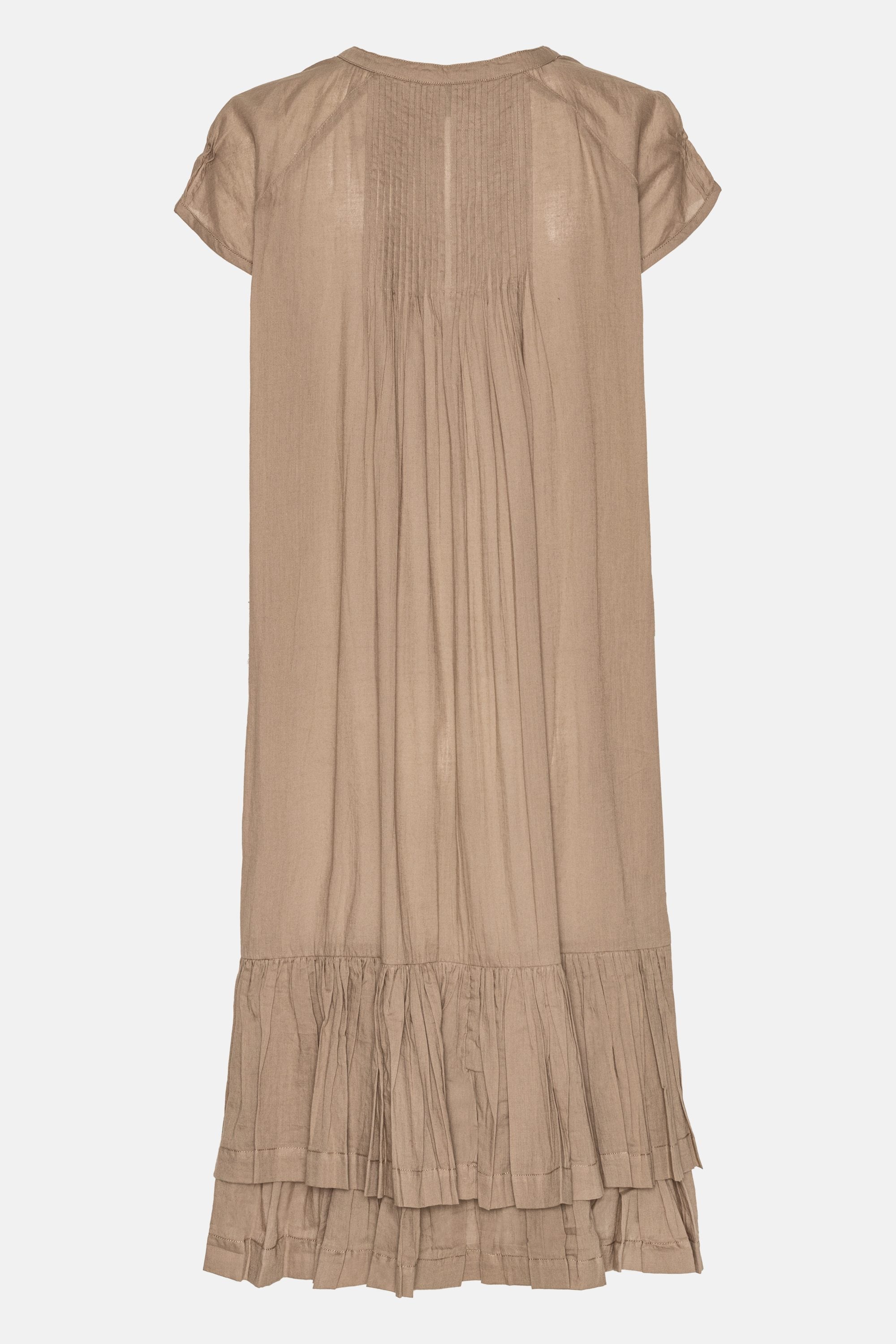 Short Sleeve Long Dress - Greige